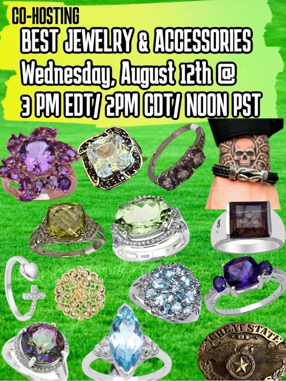 Co-hosting "Best in Jewelry & Accessories Party" August 12 at 12 PM PDT/2PM CST - Picture 3 of 17
